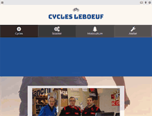 Tablet Screenshot of cycles-leboeuf.fr